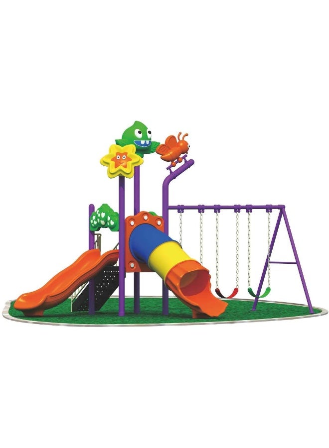 Rainbow Toys Outdoor Games Set for Kids, Playset include Swing, Slide and More. Play-Ground Toys Area Size 650x430x330cm