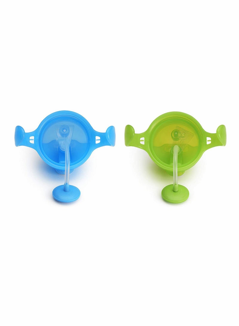 2 Pack Baby Sippy Cup with Click Lock Weighted Straw and Handles 7 Ounce BPA Free Spill Proof for Ages 6 Months and Up