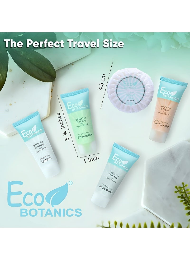 Hotel Soaps & Toiletries Bulk Set 30ml Hotel Shampoo & Conditioner, Body Wash, Body Lotion & 20g Bar Soap Travel Size | 250 Pieces