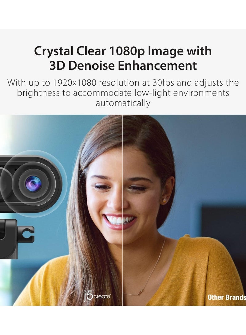 j5create HD Webcam with Auto & Manual Focus Switch