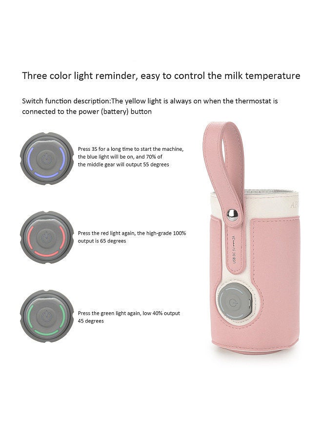 Portable Baby Bottle Warmer 3 Levels Constant Temperature Warming for feeding Night Feeding Daily Use Travel