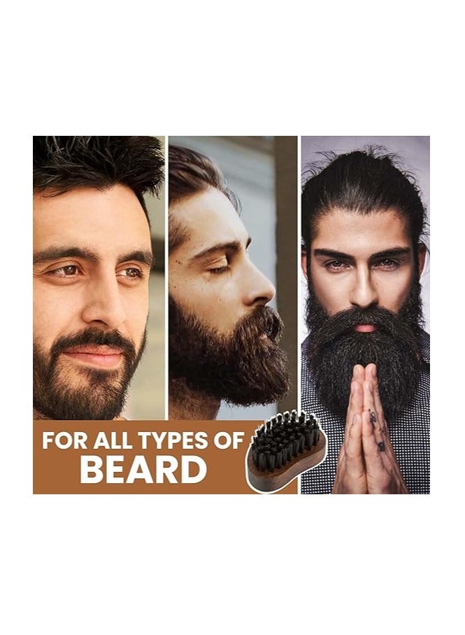 Premium Beard Grooming Kit of 3 | Beard Brush, L Shaper Shaping Tool & Beard Comb for Men | Also Comes with Carry Pouch | Made in India