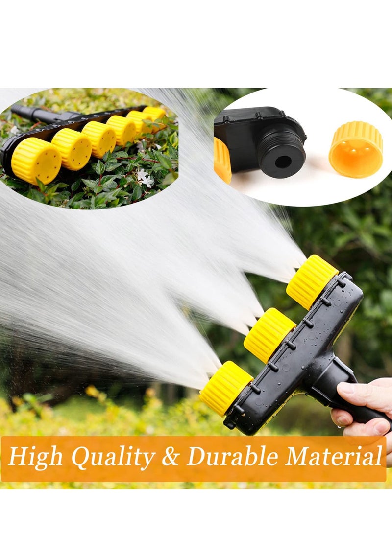 Garden Porous Sprayer Atomizer Nozzles Sprinkler Adjustable Water Spray Range Multi-head Water Sprayer Sprinklers with 3 Nozzles(1-1.2 In) Sprayer Pump for Outdoor Lawn