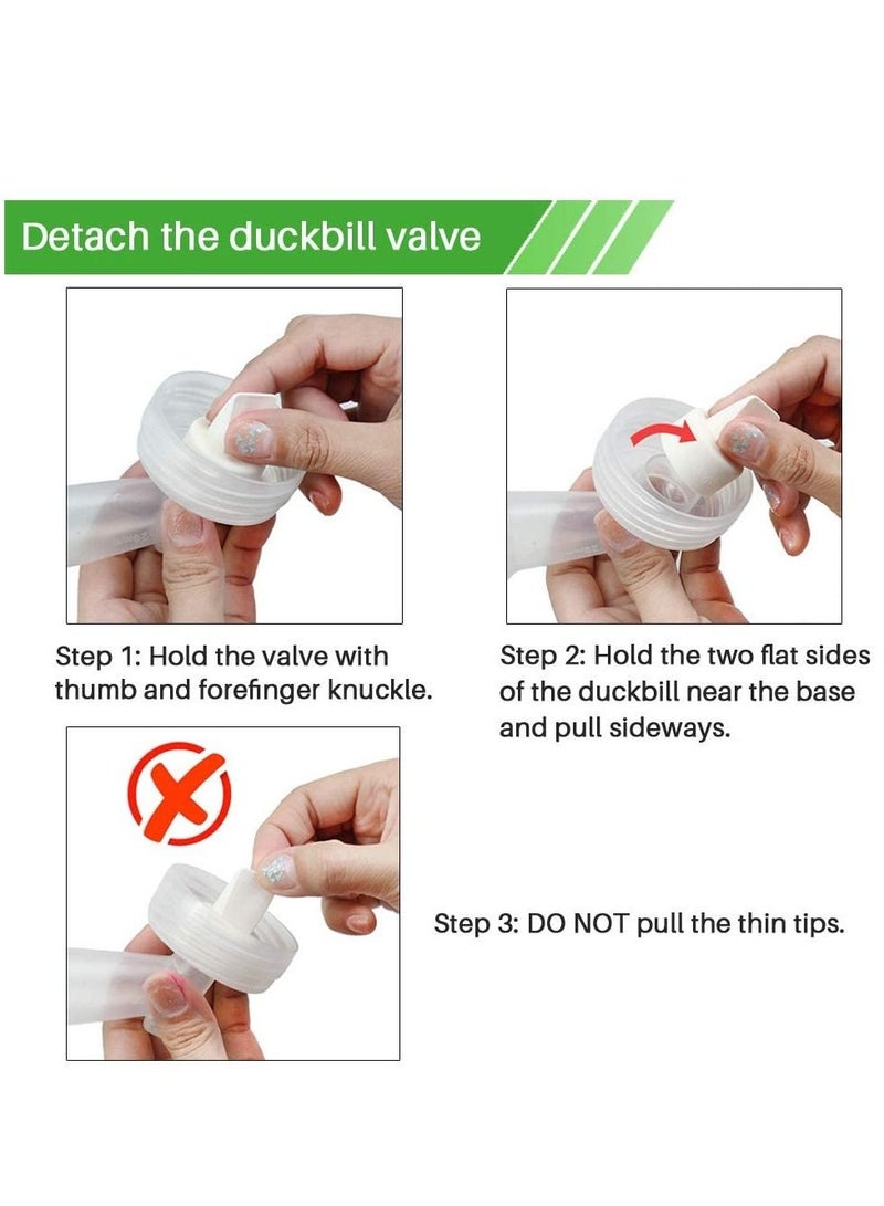Backflow Protector Duckbill Valve Compatible for Spectra S1 / S2, Backflow Protector for Spectra Duckbill Valve Replace for Spectra Pump Replacement Parts