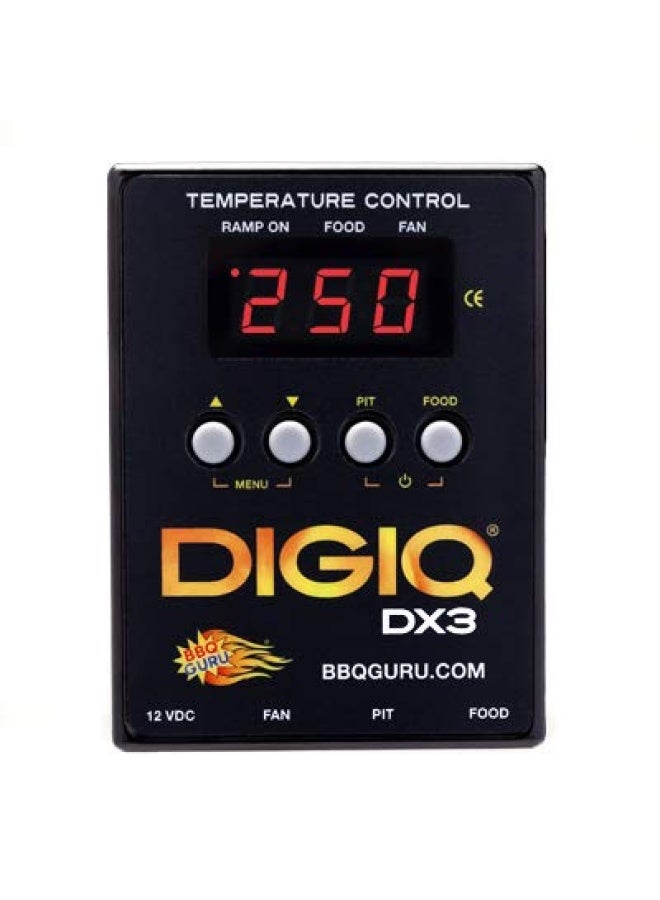 Digiq Dx3 Bbq Temperature Controller Digital Meat Thermometer With Universal Adaptor Big Green Egg And Weber