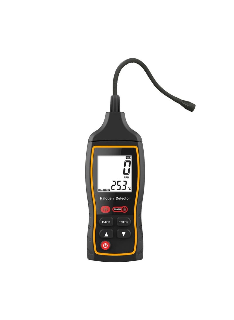 Refrigerant Leak Detector – Advanced HVAC/Auto & Halogen Sniffer with LCD Display, High Accurately Detects R22, R32, R134A, Ideal for Professional & Home Use, Fast Response with Audio Alarm - Black