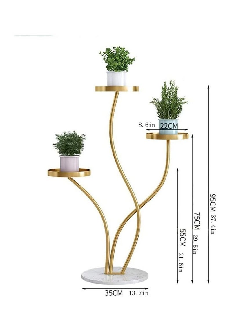 New design Three-layer Plant Stand Iron Flower Pot Holder Shelves Planter Rack Storage Organizer Display For Indoor Garden Balcony