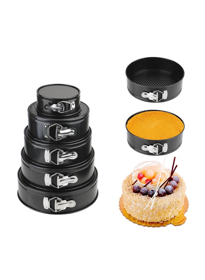 Removable Bottom Carbon Steel Cake Molds - Non-Stick Round Bakeware Pan, Durable Metal Bake Mould for Easy Release, Kitchen Accessories for Perfect Baking