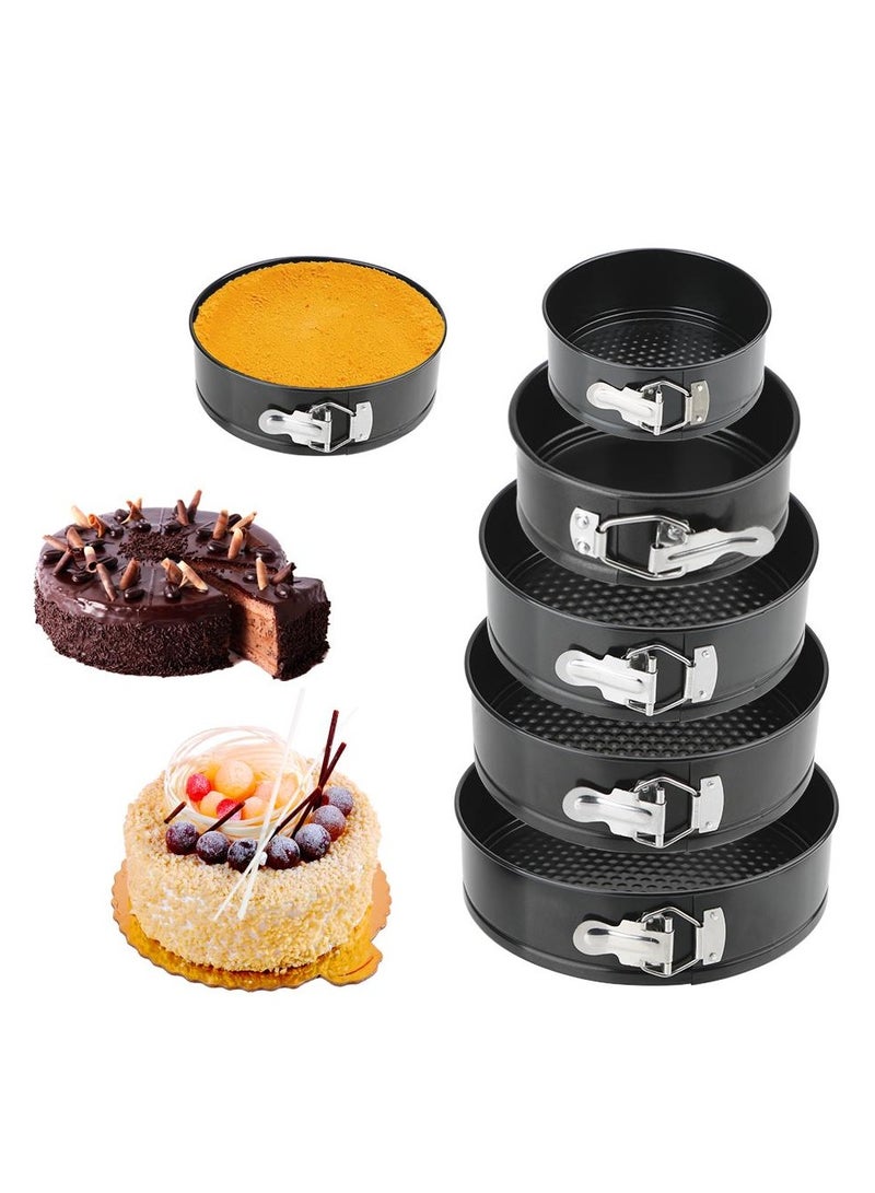 Removable Bottom Carbon Steel Cake Molds - Non-Stick Round Bakeware Pan, Durable Metal Bake Mould for Easy Release, Kitchen Accessories for Perfect Baking