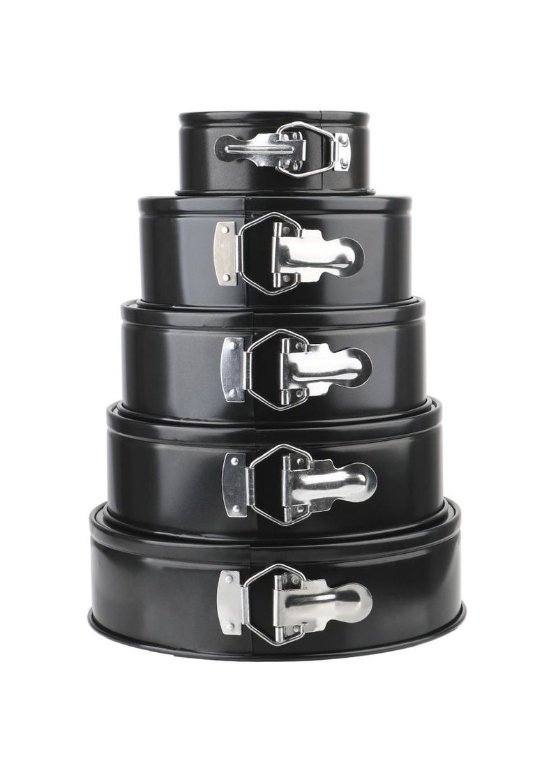 Removable Bottom Carbon Steel Cake Molds - Non-Stick Round Bakeware Pan, Durable Metal Bake Mould for Easy Release, Kitchen Accessories for Perfect Baking