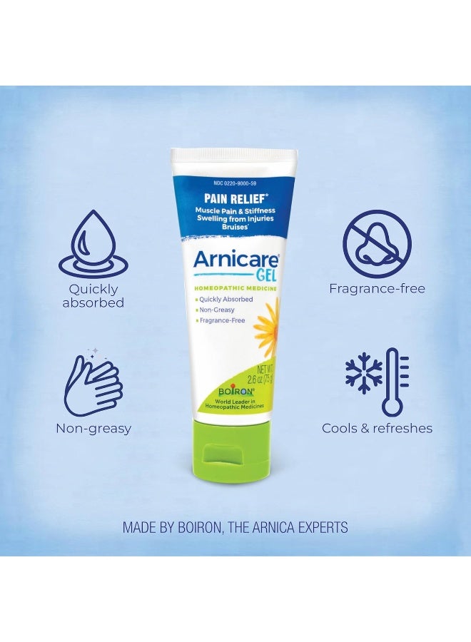 Arnicare Gel 2.6 Ounce Topical Gel For Muscle Pain Swelling Stiffness And Discoloration From Bruising. Natural Active Ingredient