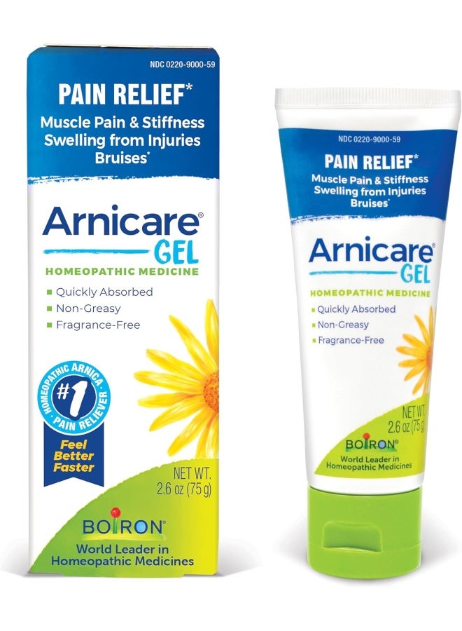 Arnicare Gel 2.6 Ounce Topical Gel For Muscle Pain Swelling Stiffness And Discoloration From Bruising. Natural Active Ingredient