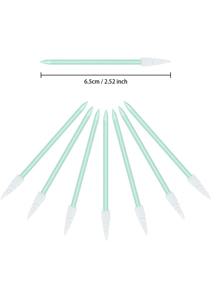 SYOSI 200 Pcs Foam Cleaning Swab, Mini Spiral Pointed Tipped Foam Swab, Multi-Purpose Cleaning Foam Swab Stick for Camera, Optical Lens, Optical Equipment, Electronics, Inkjet Printer