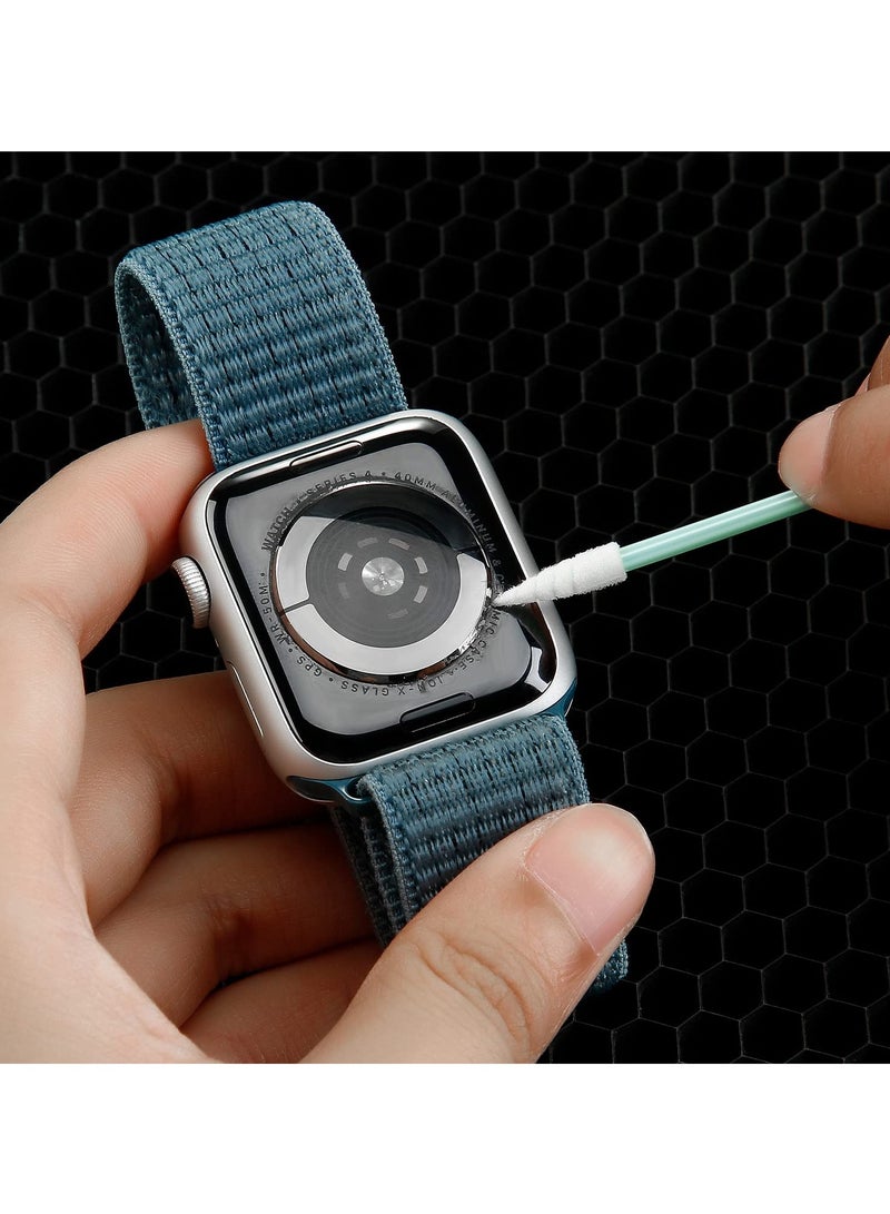 SYOSI 200 Pcs Foam Cleaning Swab, Mini Spiral Pointed Tipped Foam Swab, Multi-Purpose Cleaning Foam Swab Stick for Camera, Optical Lens, Optical Equipment, Electronics, Inkjet Printer