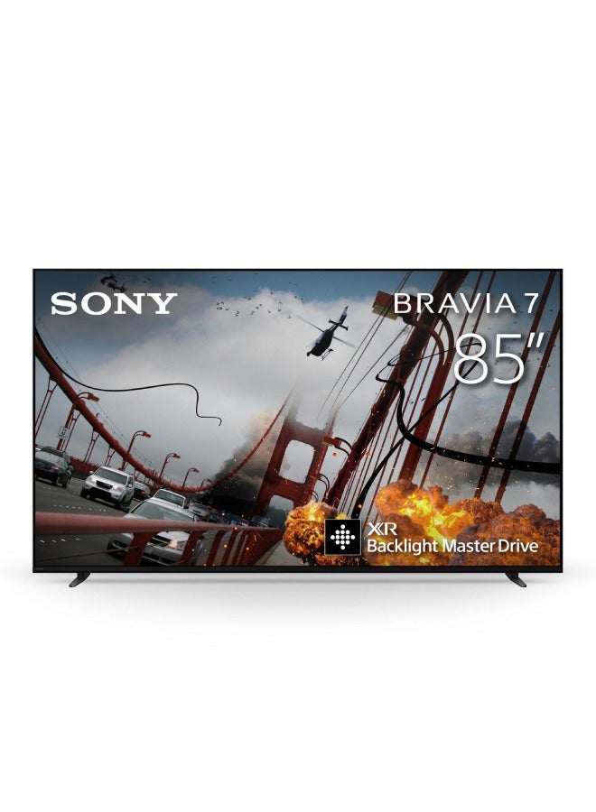 85 Inch BRAVIA 7 4k Smart TV HDR XR Processor 120Hz K-85XR70 Black