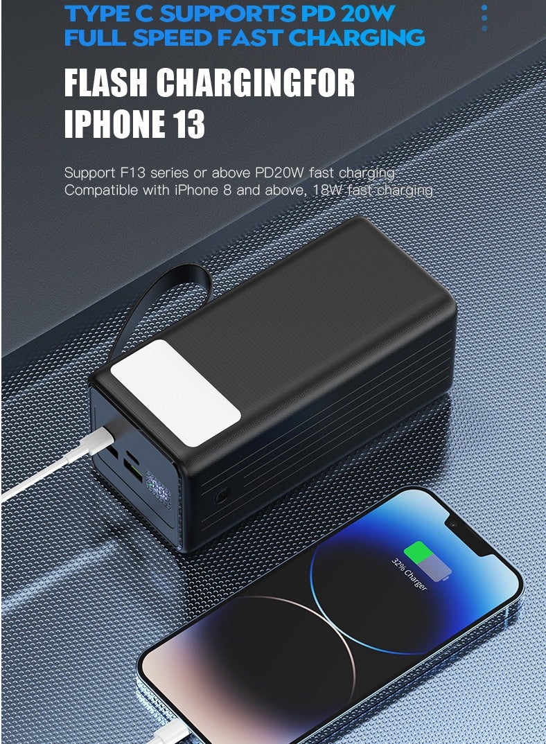 WST 30000mAh Power Bank, 4-Ports (2USB-A (with 22.5W output), 2Type-C (with 18W input / 20W Output)), Digital Display, Compatible with iPhone and Android All Devices, Super Fast PD Charging