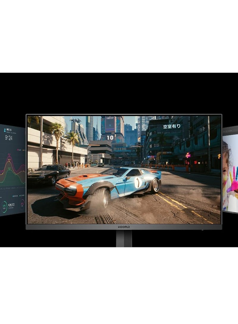 24 FHD IPS Gaming Monitor, Ultra Slim Frame, 165Hz Refresh Rate, 1ms Response Time, 99% sRGB, FreeSync (G-Sync Compatible) VESA Mountable, HDMI / DisplayPort, Black | 24E3