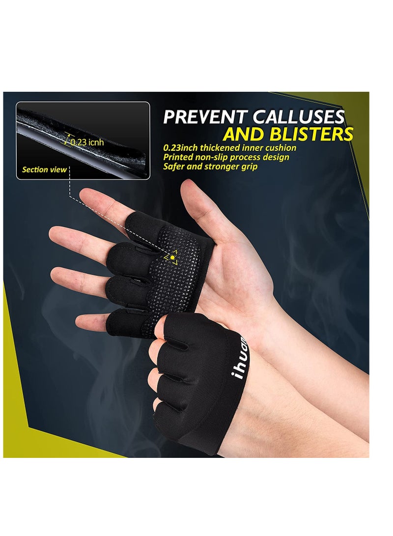 New Weight Lifting Gym Workout Gloves Men & Women, Partial Glove Just for The Calluses Spots, Great for Weightlifting, Exercise, Training, Fitness