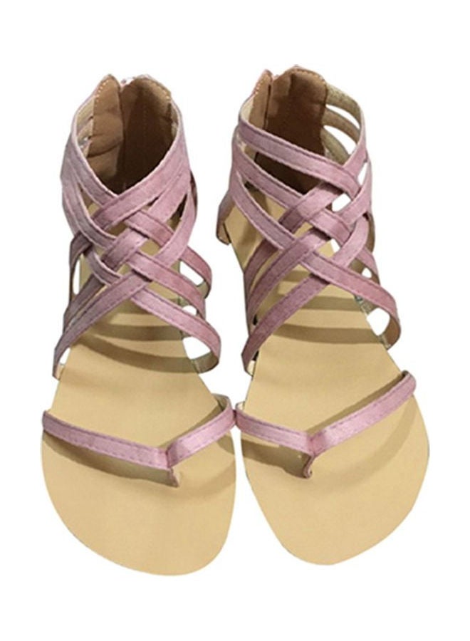 Unique Design Roman Sandals Pink