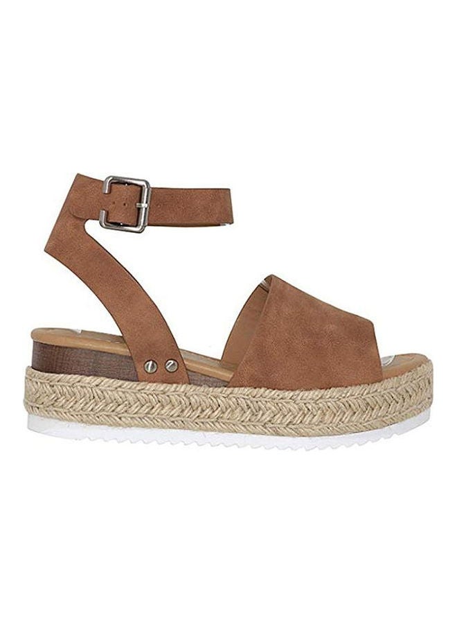 Summer Buckle Sandals Brown