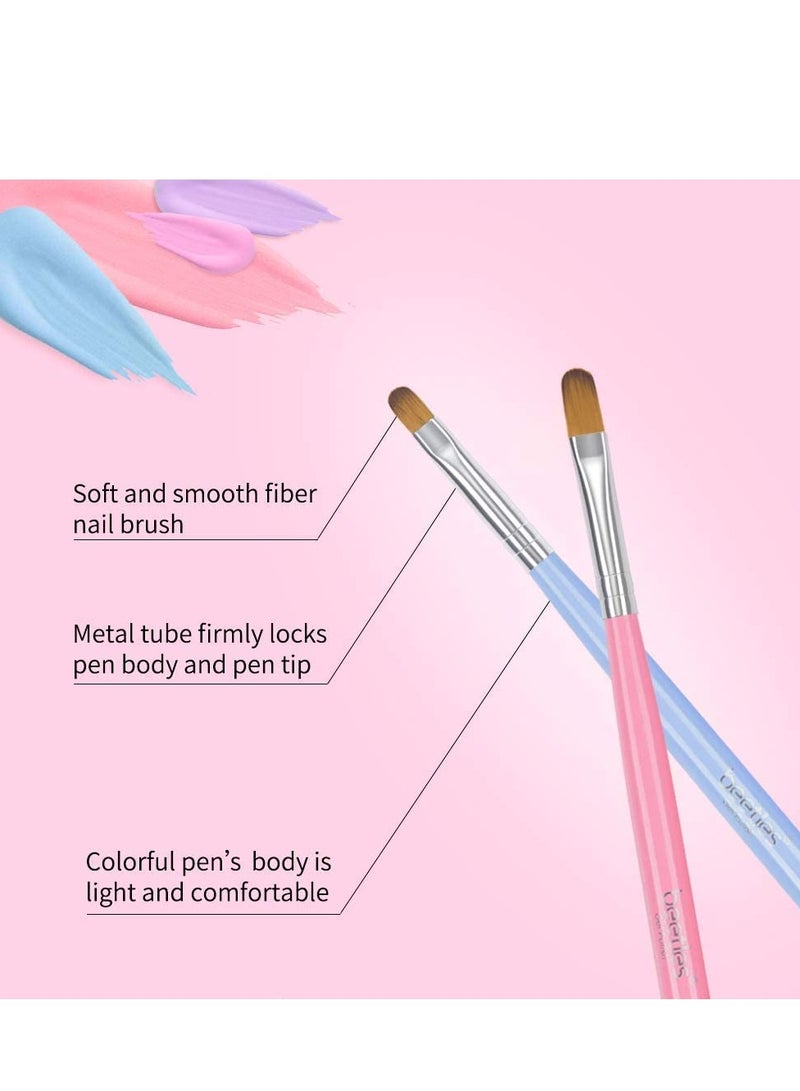 Nail Brush, Beetle Gel, 7-Piece Set of, Extended Artistic Skills, Builder Drawing Pen, Suitable for Home and Salon Use, Nails, Carving, Nylon, Create Feminine Beauty