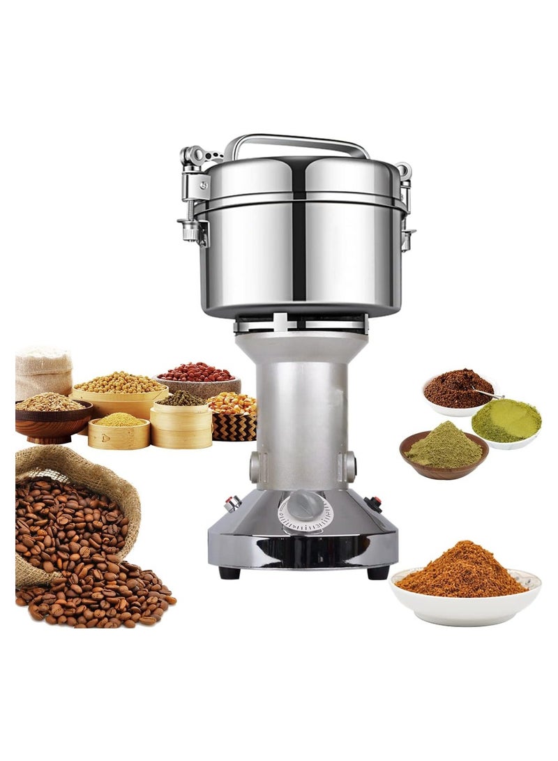 Grain Mill Grinder150g ,High Speed Electric Stainless Steel Pulverizer | Multi-Purpose Powder Machine for Cereals, Corn, Flour, Dry Spices, Herbs, Grains, Coffee, Rice, Pepper