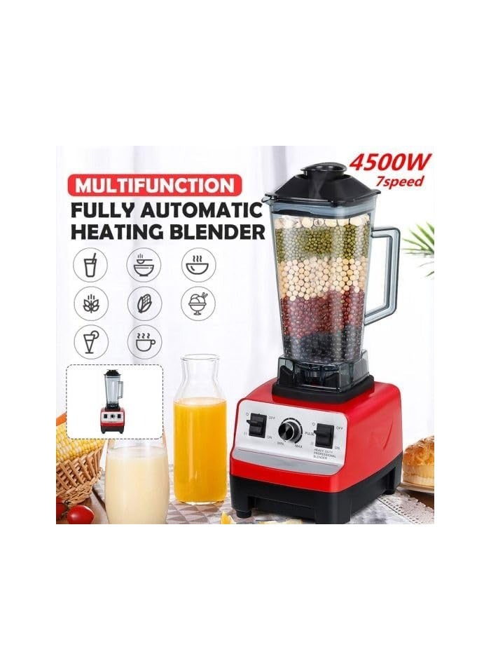 Silver Crest 4500W Heavy Duty Commercial Grade Blender SC 1589 - Multifunctional Juicer, Mixer with 2 Jars, Dishwasher Safe, Stainless Steel Blades, Grinder & Smoothie Maker