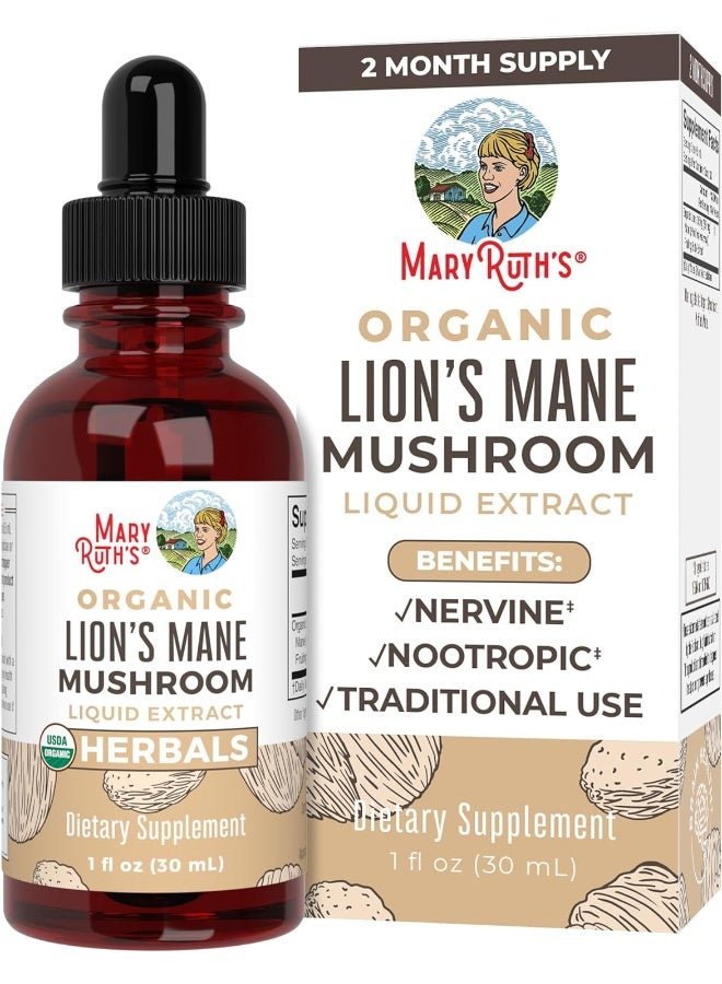 Organic Lion's Mane Mushroom 1oz 30ml