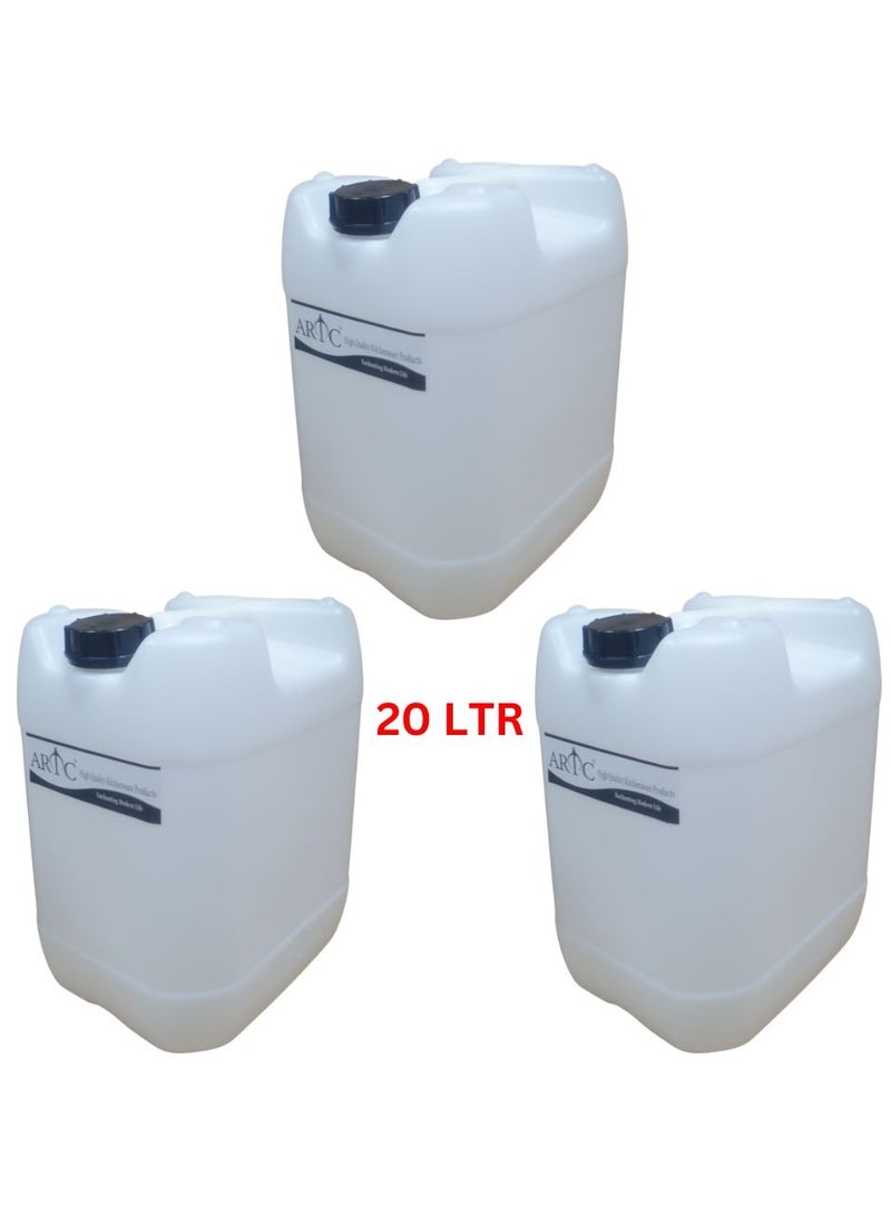 ARTC 3pcs Food Grade Plastic Jerry Can, Storage Bottle For Multipurpose Use