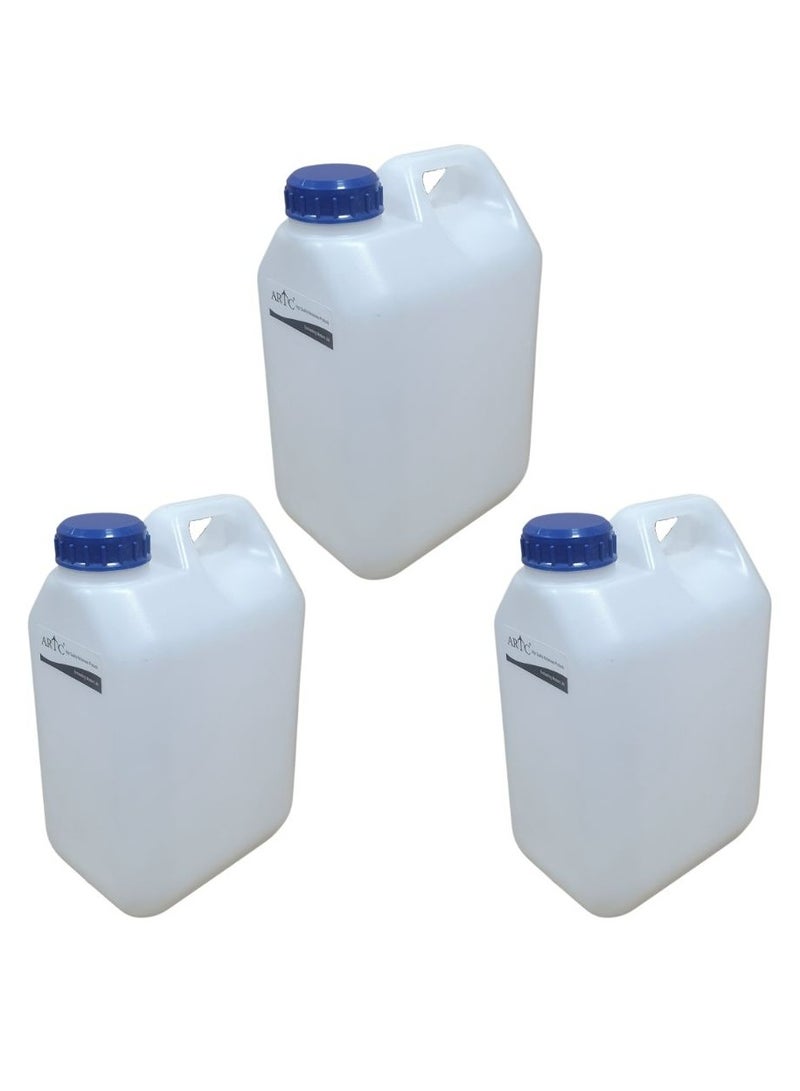 ARTC 3pcs Food Grade Plastic Jerry Can, Storage Bottle For Multipurpose Use