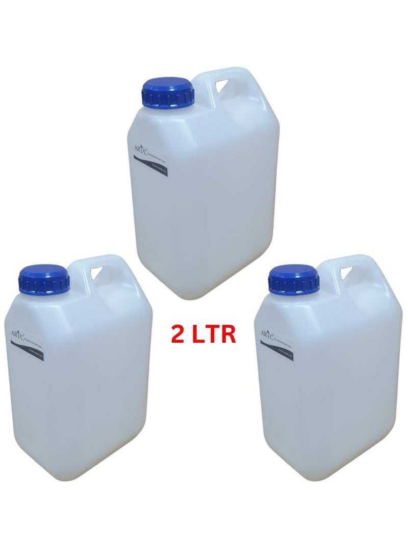 ARTC 3pcs Food Grade Plastic Jerry Can, Storage Bottle For Multipurpose Use