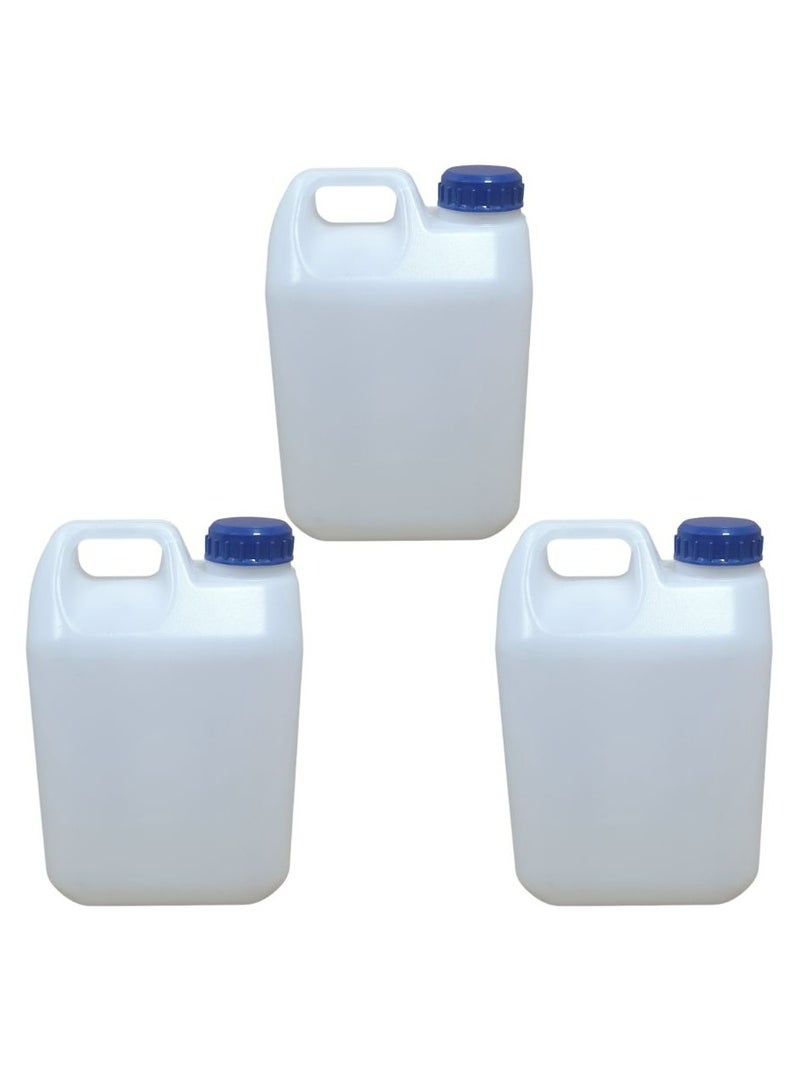 ARTC 3pcs Food Grade Plastic Jerry Can, Storage Bottle For Multipurpose Use