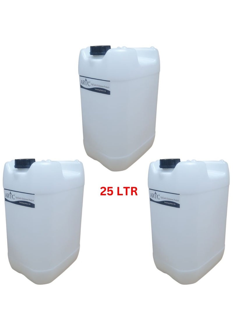 ARTC 3pcs Food Grade Plastic Jerry Can, Storage Bottle For Multipurpose Use