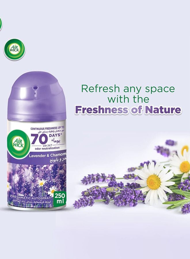 Air Freshener Freshmatic Auto Spray Kit, Lavender, 2 Gadgets And 2 Refills, 250ml Pack Of 2