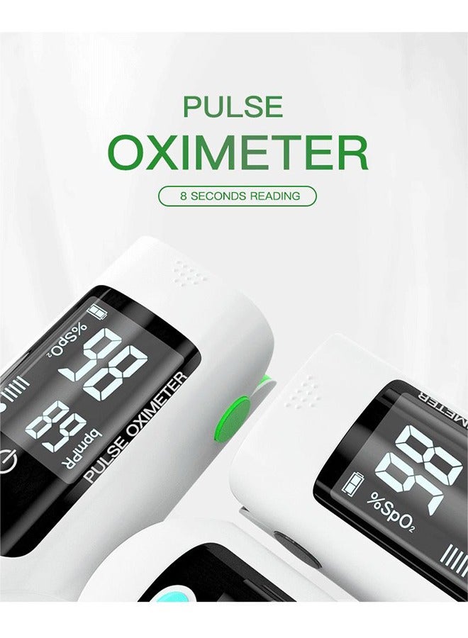 Finger Pulse Oximeter, Finger Clip Pulse Oximeter Monitor Fingertip Pulse Monitor SpO2 for Adults and Child，Pulse Rate Measurements and Finger Pulse Tester, Digital Reading LED Display