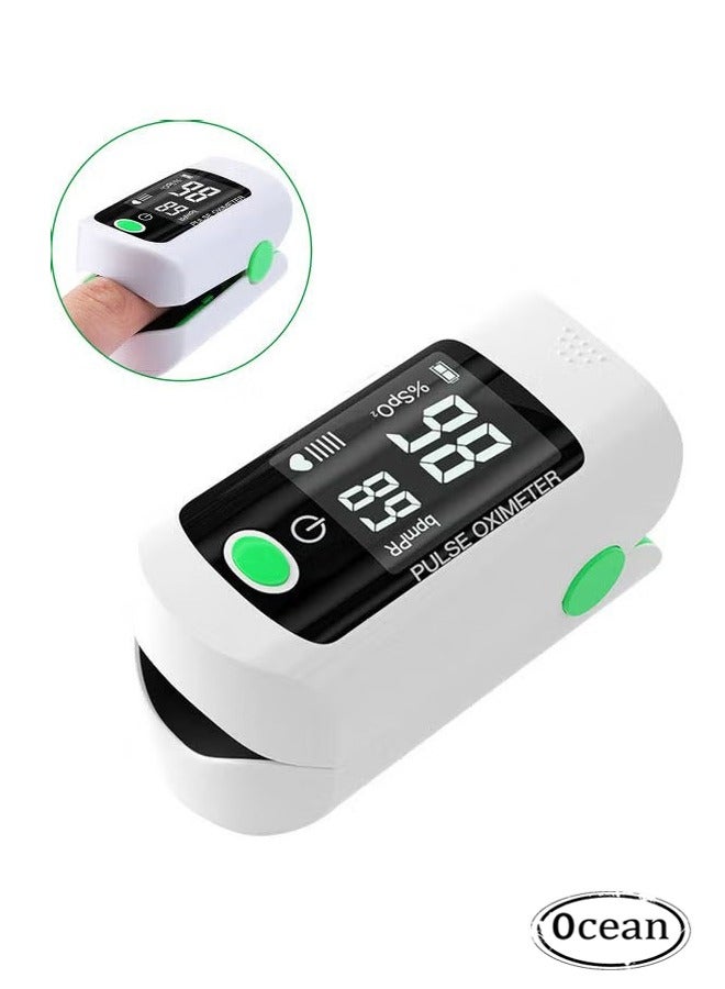 Finger Pulse Oximeter, Finger Clip Pulse Oximeter Monitor Fingertip Pulse Monitor SpO2 for Adults and Child，Pulse Rate Measurements and Finger Pulse Tester, Digital Reading LED Display