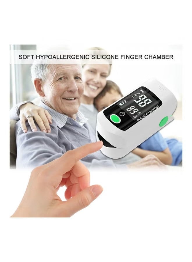 Finger Pulse Oximeter, Finger Clip Pulse Oximeter Monitor Fingertip Pulse Monitor SpO2 for Adults and Child，Pulse Rate Measurements and Finger Pulse Tester, Digital Reading LED Display