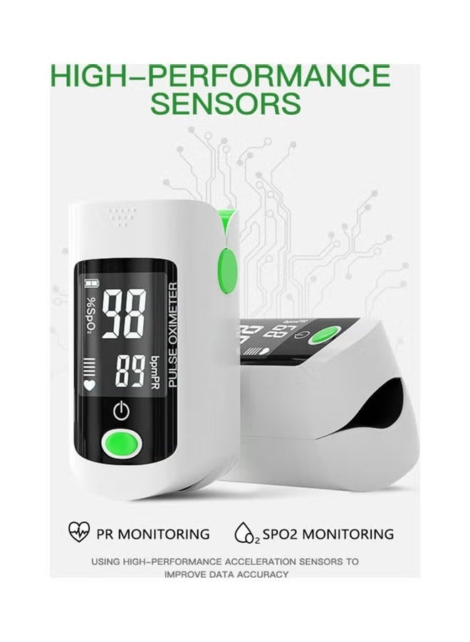 Finger Pulse Oximeter, Finger Clip Pulse Oximeter Monitor Fingertip Pulse Monitor SpO2 for Adults and Child，Pulse Rate Measurements and Finger Pulse Tester, Digital Reading LED Display