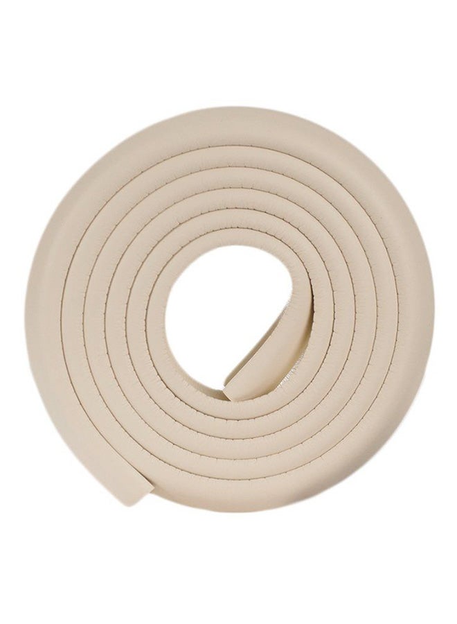 Thick Rubber Table Edge Corner Protector Desk Cover Roll Beige 3.5x1.2x195cm