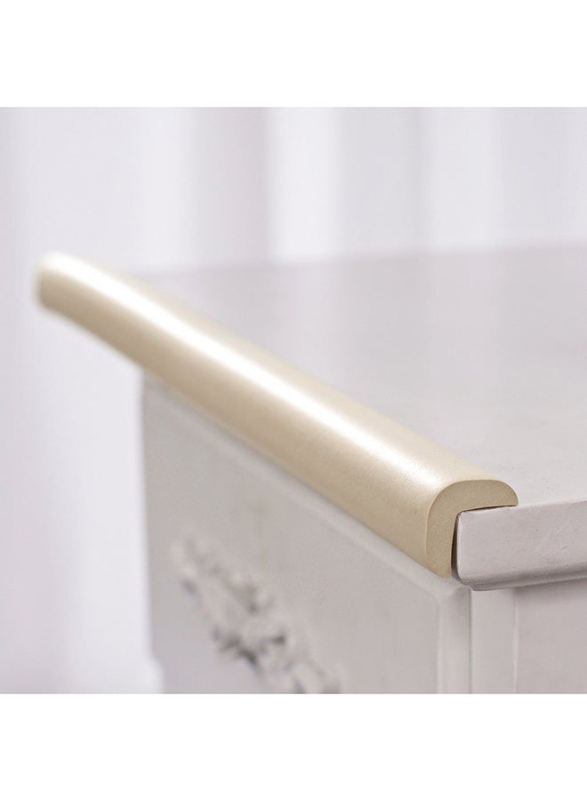 Thick Rubber Table Edge Corner Protector Desk Cover Roll Beige 3.5x1.2x195cm