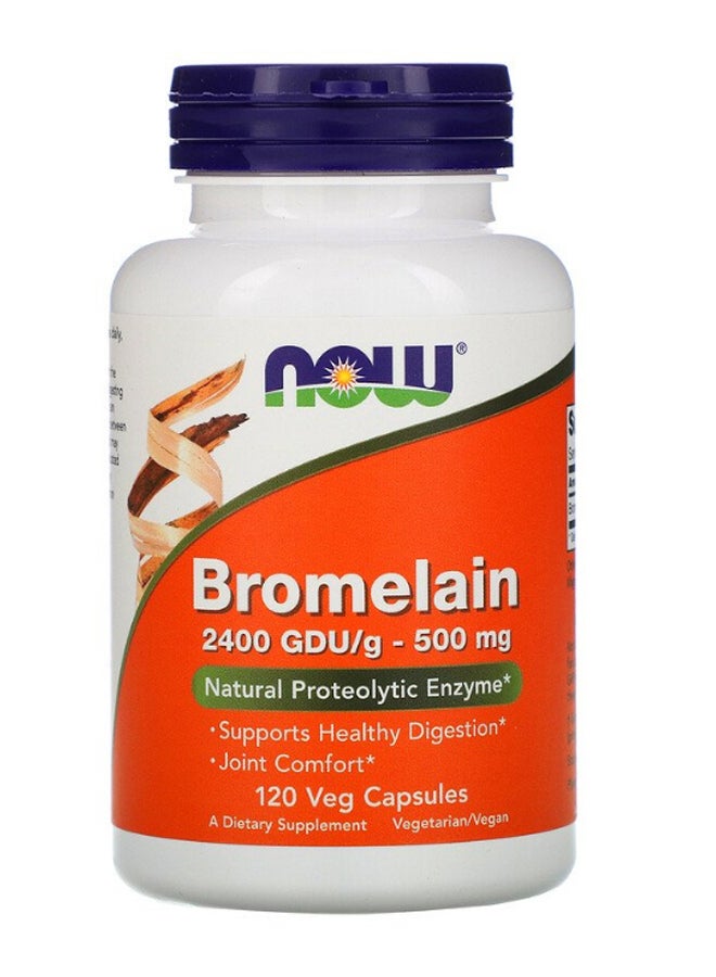 Bromelain 2400 GDU/G Dietary Supplement - 120 Veg Capsules