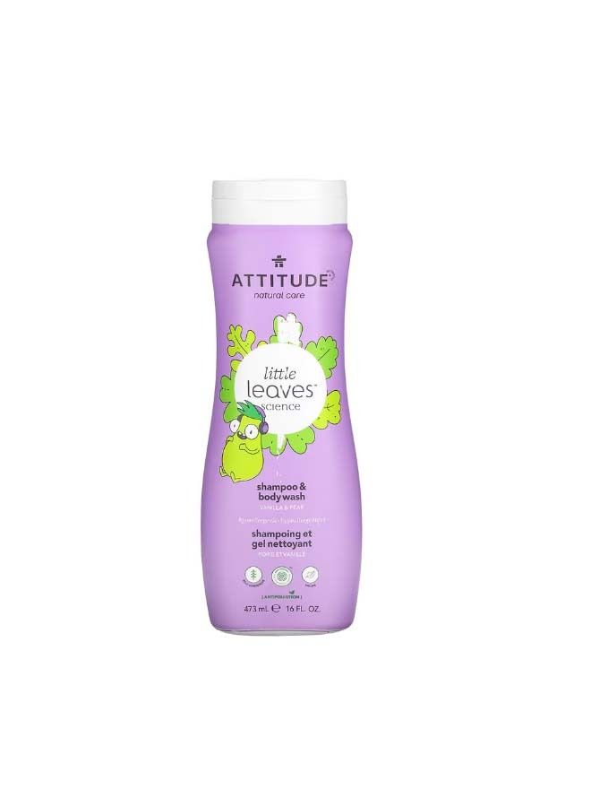 Little Leaves Science Shampoo  Body Wash Vanilla  Pear 16 fl oz 473 ml
