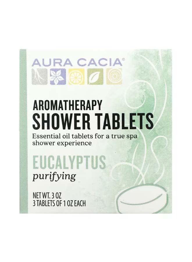 Aromatherapy Shower Tablets  Eucalyptus 3 Tablets 1 oz Each