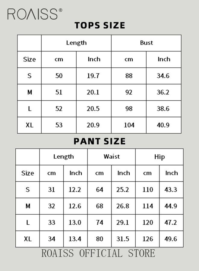 2 PCS Wrap Cross Back Loungewear Set for Women Sleeveless Scoop Neck Tank Top and Casual Shorts Ladies Girls Comfy Skin Friendly Solid Color Split Pajamas Can Be Worn Outside