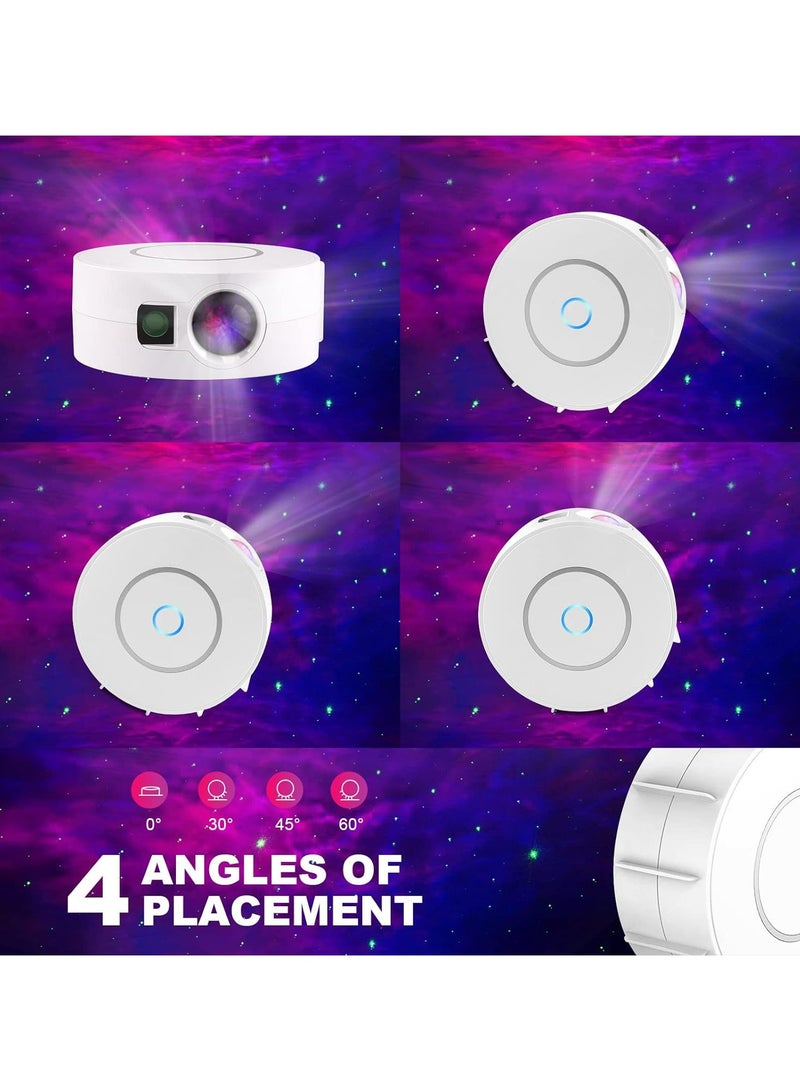 Smart Galaxy Star Projector Wifi Tuya App Control - 3D LED Galaxy Projector Night Light with Nebula,Compatible with Google Assistant,RGB Dimmable,Timing,for Kids Bedroom Party Decor