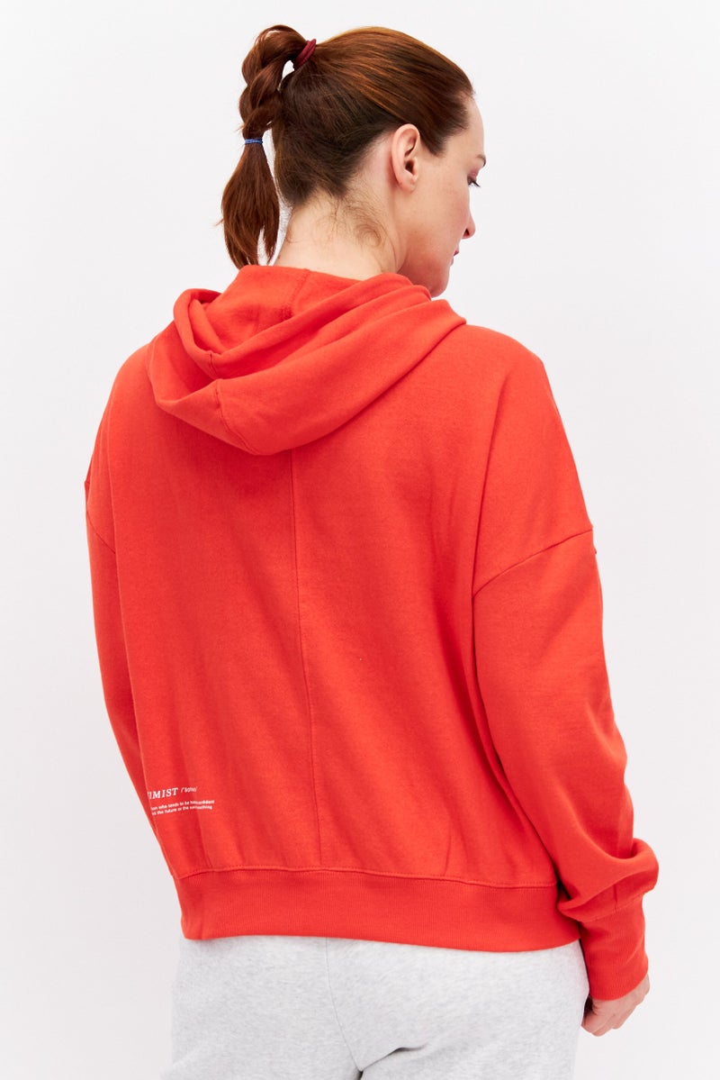 Women Sportswear Fit Long Sleeve Training Sweatshirt, Red