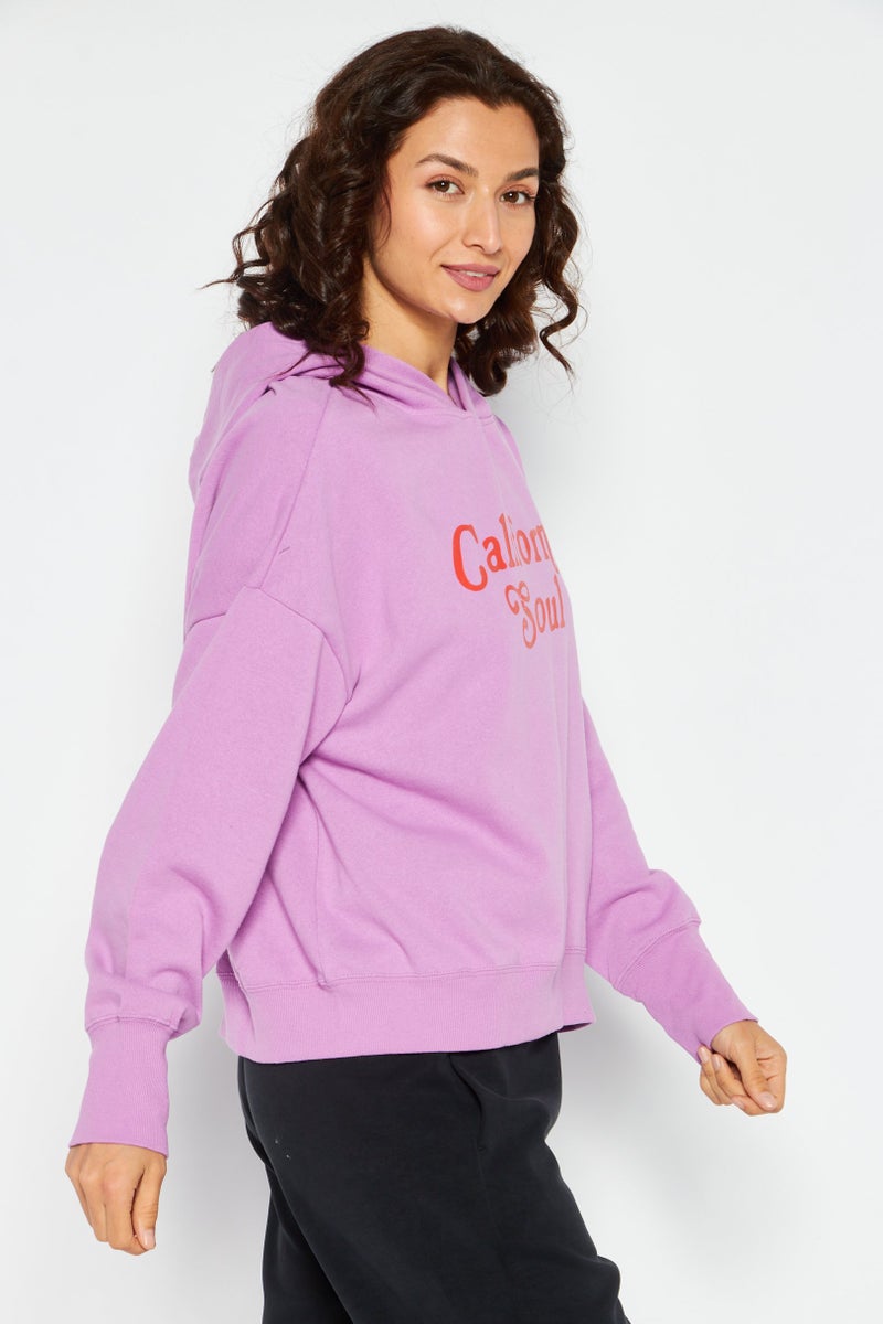 Women Sportswear Fit Long Sleeve Training Sweatshirt, Purple