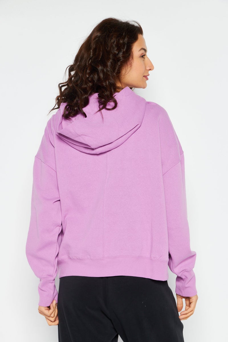Women Sportswear Fit Long Sleeve Training Sweatshirt, Purple