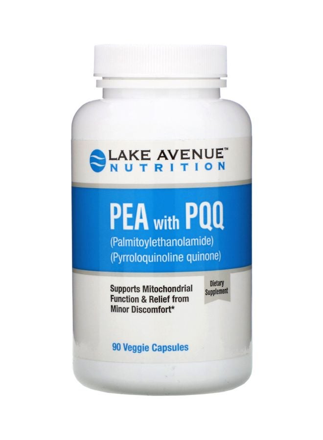 PEA Palmitoylethanolamide With PQQ 600mg - 90 Veggie Capsules