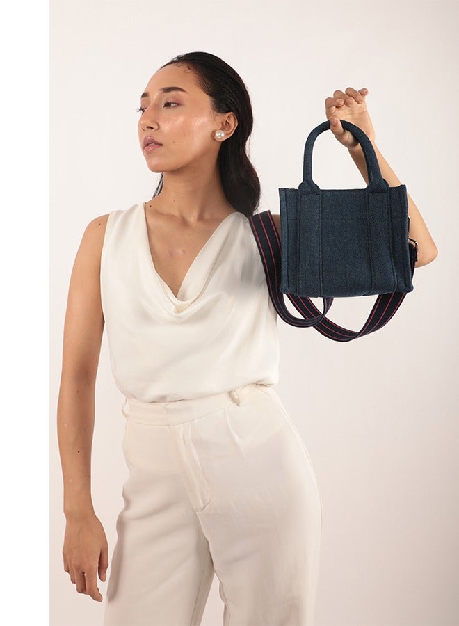 Cara Mini Canvas Bag Denim